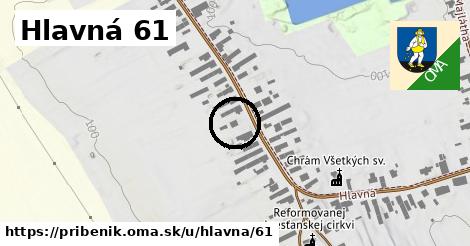 Hlavná 61, Pribeník