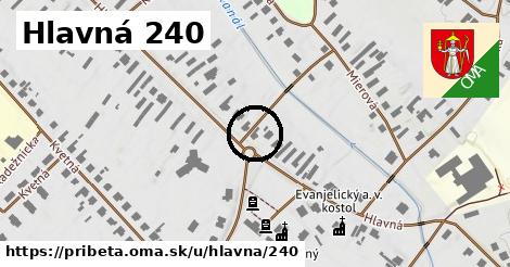 Hlavná 240, Pribeta