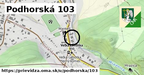 Podhorská 103, Prievidza