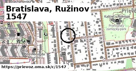 Bratislava, Ružinov <span class="supisne">1547</span>