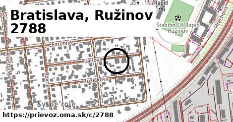 Bratislava, Ružinov <span class="supisne">2788</span>