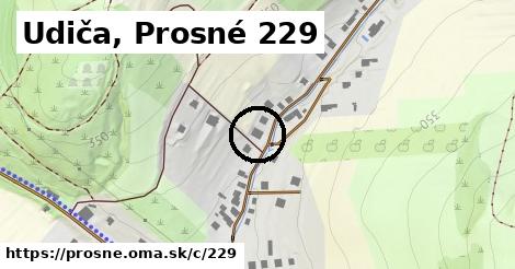 Udiča, Prosné <span class="supisne">229</span>