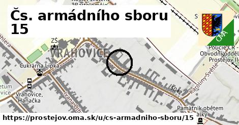 Čs. armádního sboru 15, Prostějov