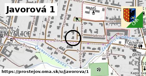 Javorová 1, Prostějov