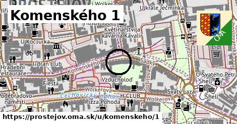 Komenského 1, Prostějov