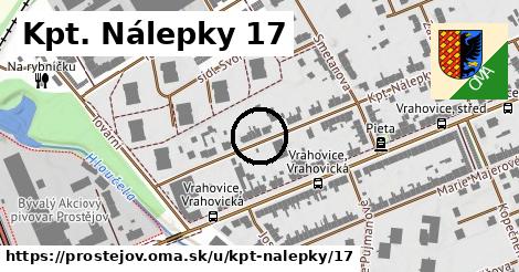 Kpt. Nálepky 17, Prostějov