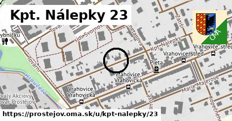 Kpt. Nálepky 23, Prostějov