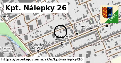 Kpt. Nálepky 26, Prostějov