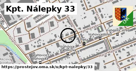 Kpt. Nálepky 33, Prostějov