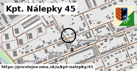 Kpt. Nálepky 45, Prostějov