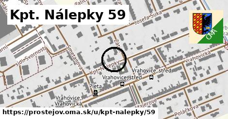 Kpt. Nálepky 59, Prostějov