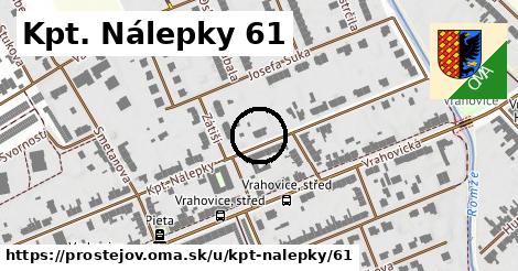 Kpt. Nálepky 61, Prostějov