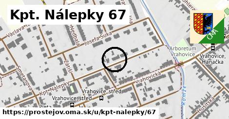 Kpt. Nálepky 67, Prostějov