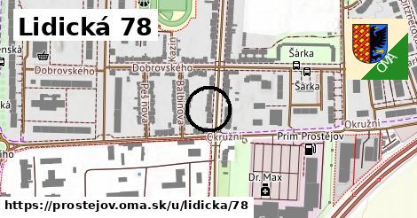 Lidická 78, Prostějov