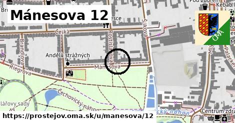 Mánesova 12, Prostějov