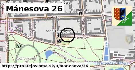 Mánesova 26, Prostějov