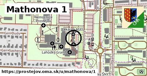 Mathonova 1, Prostějov