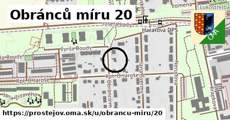 Obránců míru 20, Prostějov