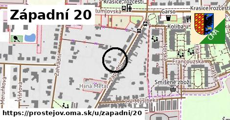Západní 20, Prostějov