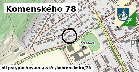 Komenského 78, Púchov