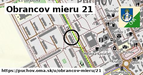 Obrancov mieru 21, Púchov