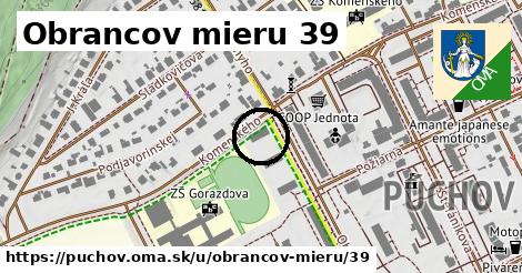 Obrancov mieru 39, Púchov