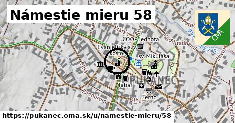 Námestie mieru 58, Pukanec