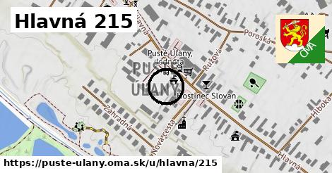 Hlavná 215, Pusté Úľany