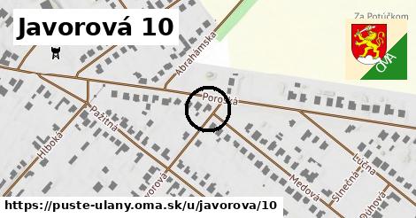 Javorová 10, Pusté Úľany