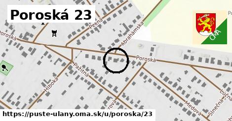 Poroská 23, Pusté Úľany