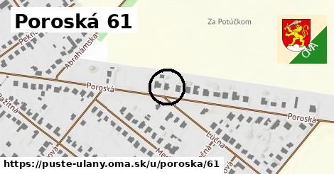 Poroská 61, Pusté Úľany