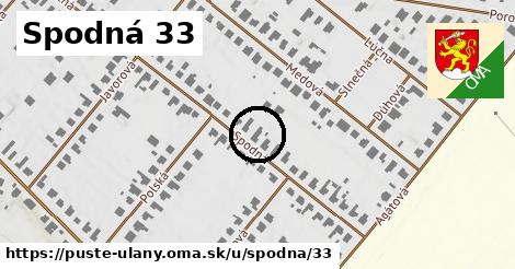 Spodná 33, Pusté Úľany