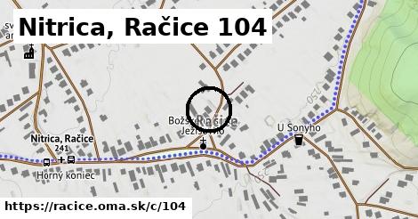 Nitrica, Račice <span class="supisne">104</span>