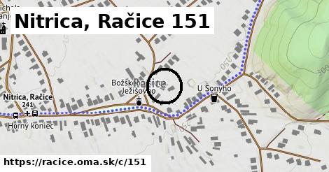 Nitrica, Račice <span class="supisne">151</span>