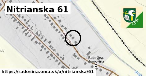 Nitrianska 61, Radošina