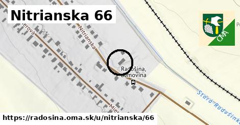 Nitrianska 66, Radošina