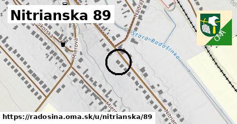 Nitrianska 89, Radošina