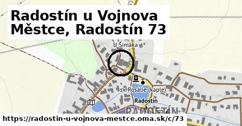 Radostín u Vojnova Městce, Radostín <span class="supisne">73</span>