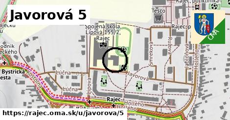 Javorová 5, Rajec