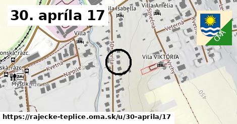 30. apríla 17, Rajecké Teplice