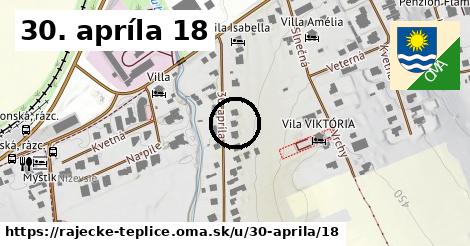 30. apríla 18, Rajecké Teplice