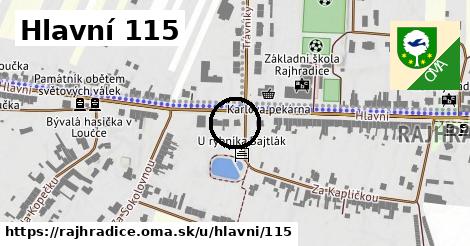 Hlavní 115, Rajhradice