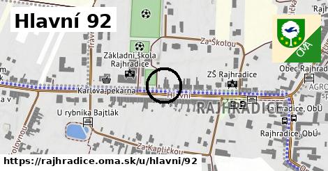 Hlavní 92, Rajhradice