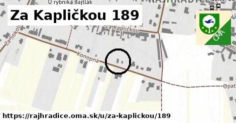 Za Kapličkou 189, Rajhradice