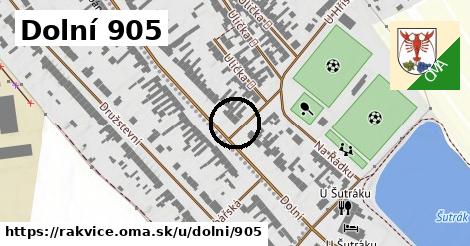 Dolní 905, Rakvice