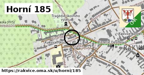 Horní 185, Rakvice