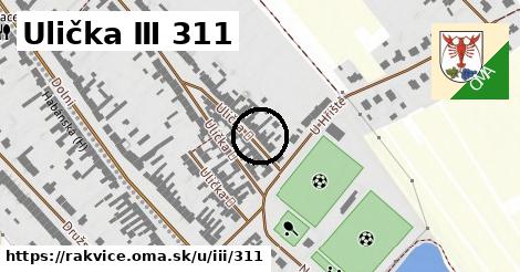 Ulička Ⅲ 311, Rakvice