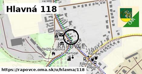 Hlavná 118, Rapovce