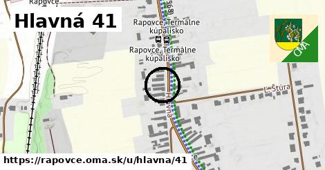 Hlavná 41, Rapovce