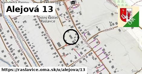 Alejová 13, Raslavice